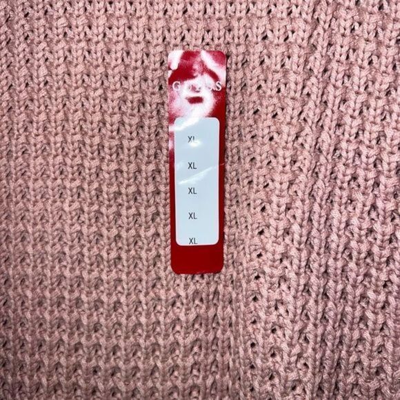 Guess Dalida chunky knit sweater long zipper statement‎ sleeves - Picture 9 of 14